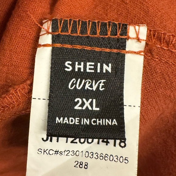 Shein Curve - 2XL burnt orange strappy tank dress - Picture 3 of 3